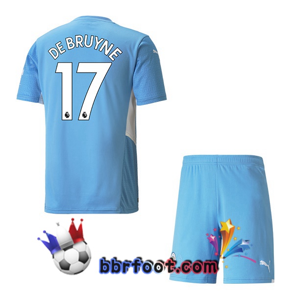 Maillot Foot Manchester City (DE BRUYNE 17) Enfant Domicile 21/22