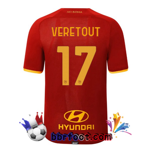 Maillot Foot AS Roma (VERETOUT 17) Domicile 21/22