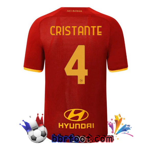 Maillot Foot AS Roma (CRISTANTE 4) Domicile 21/22