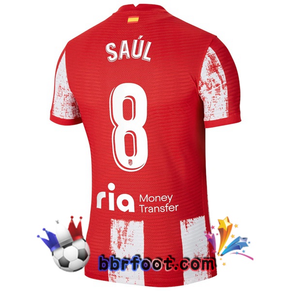 Maillot Foot Atletico Madrid (Saúl 8) Domicile 21/22