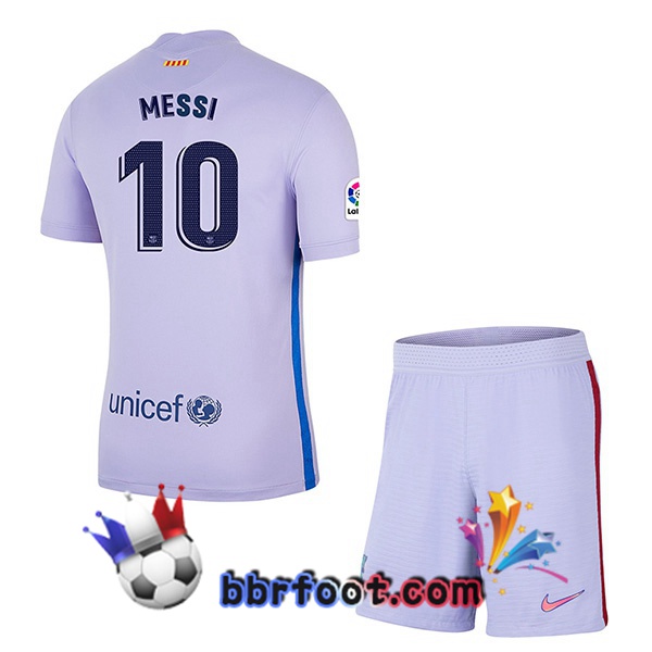 Maillot Foot FC Barcelone (MESSI 10) Enfant Exterieur 21/22