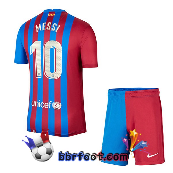 Maillot Foot FC Barcelone (MESSI 10) Enfant Domicile 21/22