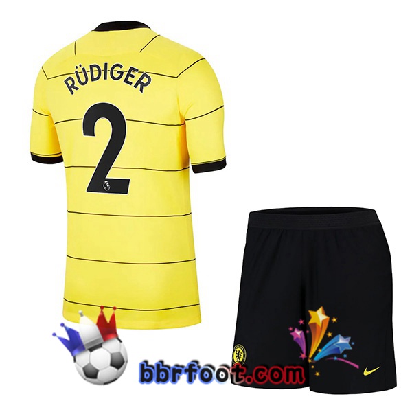 Maillot Foot FC Chelsea (RÜDIGER 2) Enfant Exterieur 21/22