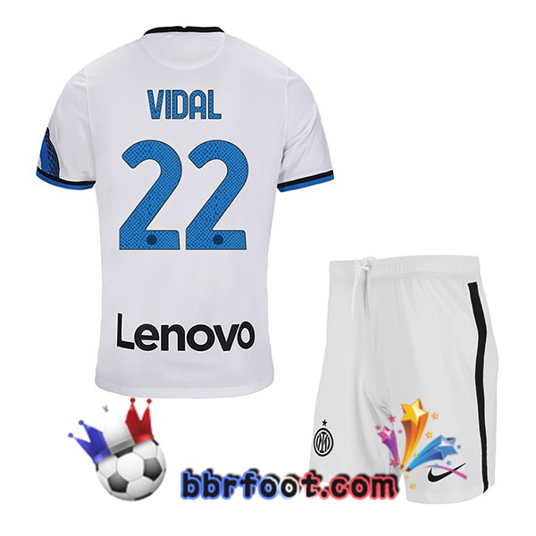 Maillot Foot Inter Milan (VIDAL 22) Enfant Exterieur 21/22