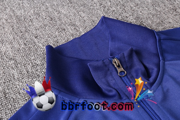 Veste Survetement Foot FC Barcelone Bleu Rouge Noir 21/22