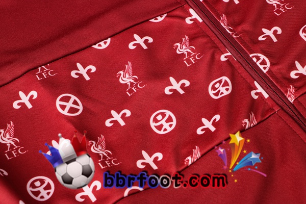 Veste Survetement Foot FC Liverpool Rouge 21/22