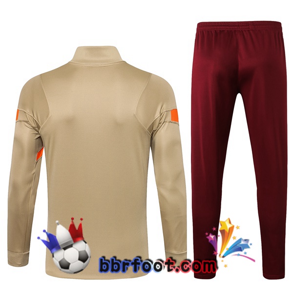 Veste Survetement Foot FC Liverpool Jaune 21/22