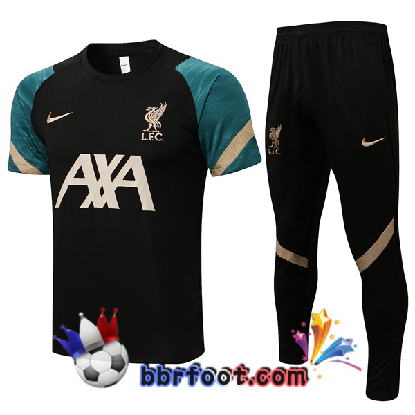 Training T-Shirts FC Liverpool + Pantalon Noir 21/22