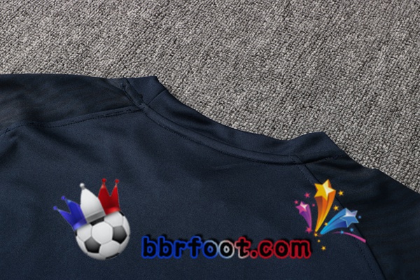 Training T-Shirts France + Pantalon Bleu Royal 21/22