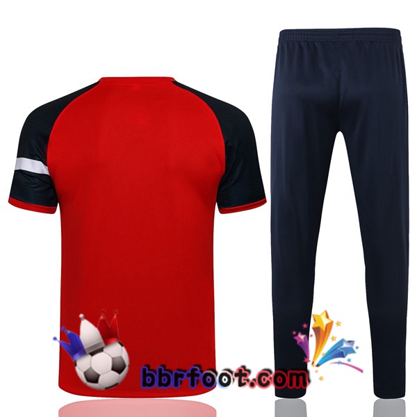 Training T-Shirts France + Pantalon Rouge 21/22