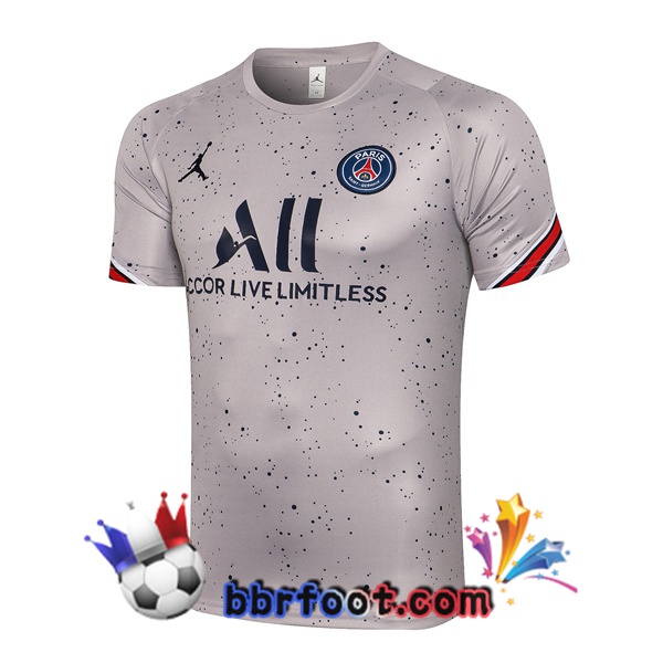 Training T-Shirts Paris PSG Jordan Gris 21/22