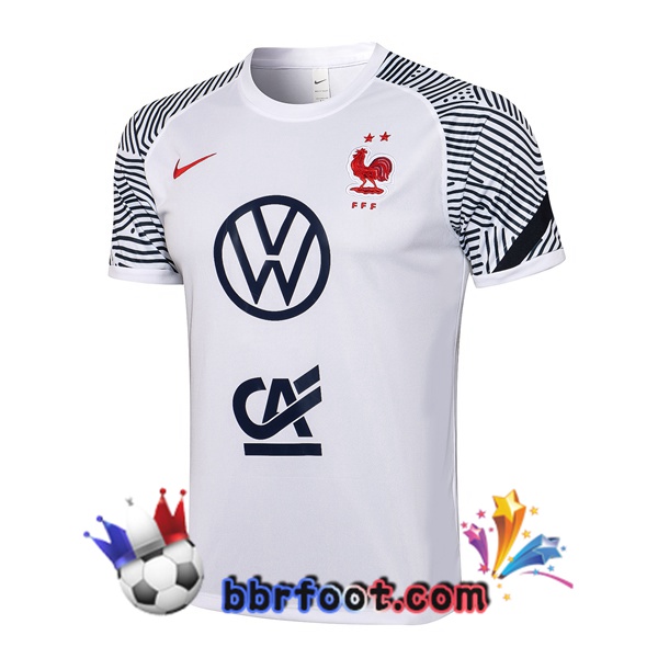 Training T-Shirts France Blanc 21/22