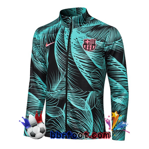 Veste Foot FC Barcelone Vert Noir 21/22