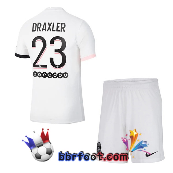 Maillot Foot Jordan Paris PSG (Draxler 23) Enfant Exterieur 21/22