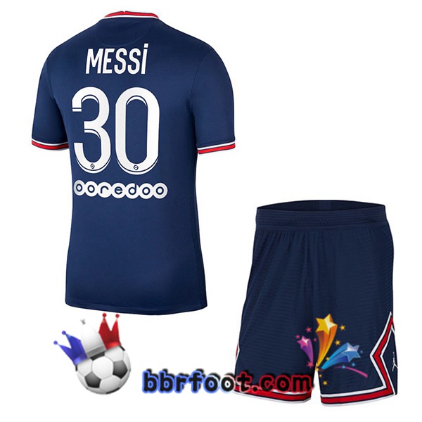 Maillot Foot Jordan Paris PSG (Messi 30) Domicile 21/22