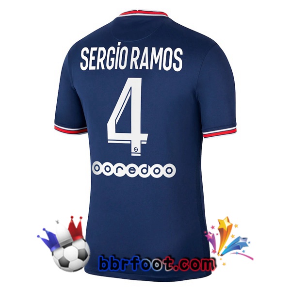 Maillot Foot Jordan Paris PSG (Sergio Ramos 4) Domicile 21/22 Maillot Foot Jordan Paris PSG (Sergio Ramos 4) Domicile 21/22