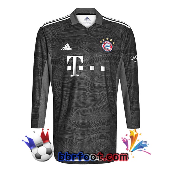 Maillot Foot Bayern Munich Gardien de but Manche Longue Gris 21/22