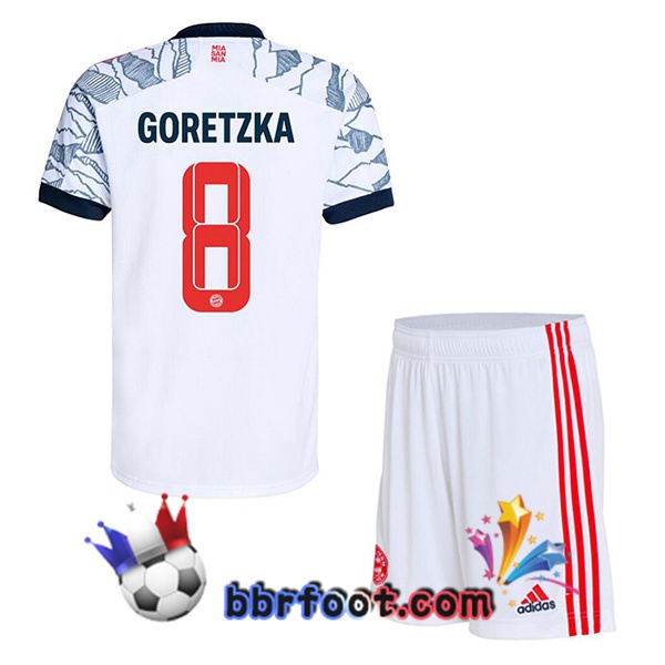 Maillot Foot Bayern Munich (Goretzka 8) Enfant Third 21/22