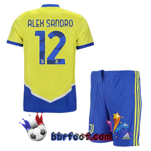 Maillot Foot Juventus (ALEX SANDRO 12) Enfant Third 21/22 Maillot Foot Juventus (ALEX SANDRO 12) Enfant Third 21/22