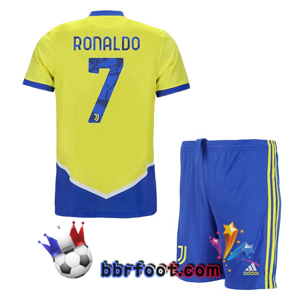 Maillot Foot Juventus (RONALDO 7) Enfant Third 21/22