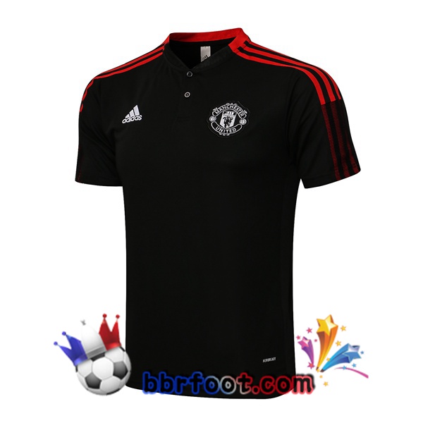Polo Foot Manchester United Noir 21/22