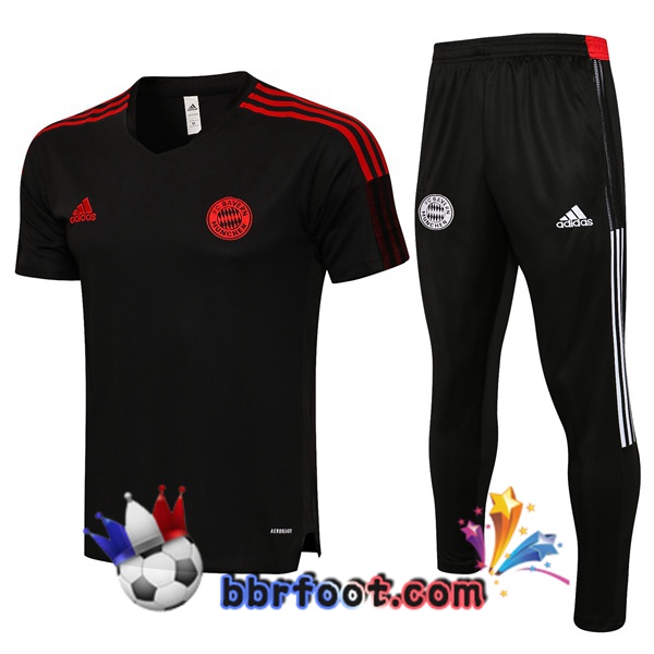 Training T-Shirts Bayern Munich + Pantalon Noir 21/22