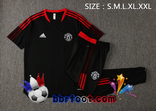Training T-Shirts Manchester United + Pantalon Noir 21/22