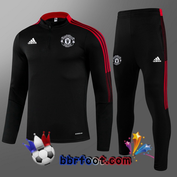 Survetement Foot Manchester United Enfant Noir 21/22