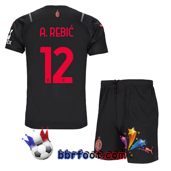 Maillot Foot AC Milan (A. REBIĆ 12) Enfant Third 21/22