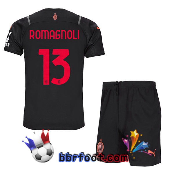 Maillot Foot AC Milan (ROMAGNOLI 13) Enfant Third 21/22 Maillot Foot AC Milan (ROMAGNOLI 13) Enfant Third 21/22