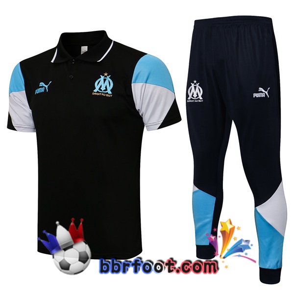 Polo Foot Marseille OM + Pantalon Noir 21/22