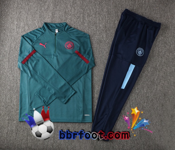 Survetement Foot Manchester City Vert 21/22