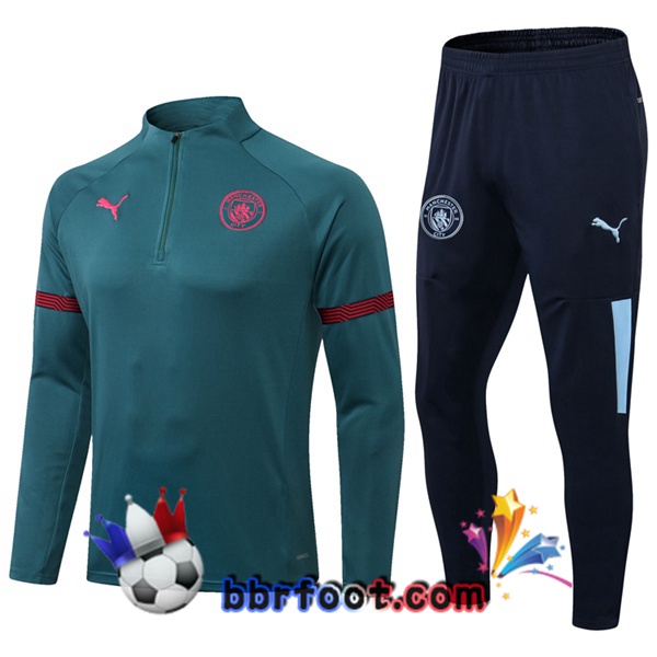 Survetement Foot Manchester City Vert 21/22