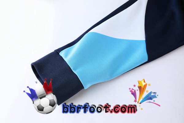 Veste Survetement Foot Marseille OM Bleu Blanc 21/22