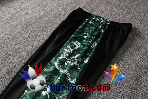 Veste Survetement Foot Manchester City Vert Noir 21/22