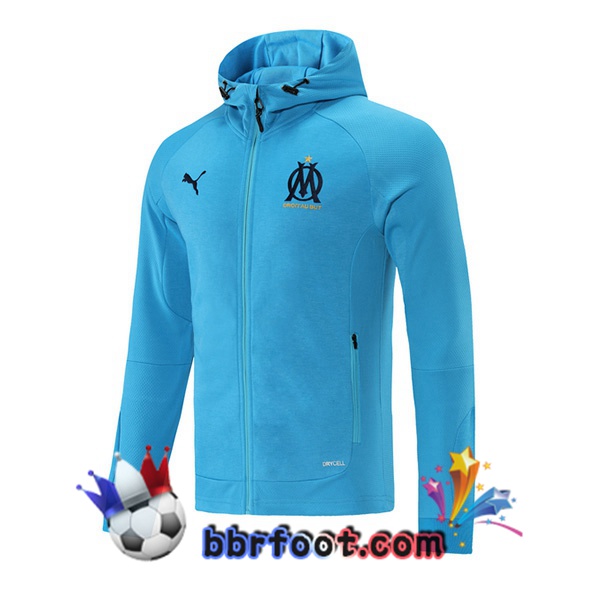 Veste A Capuche Marseille OM Bleu 21/22