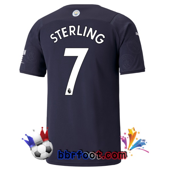 Maillot Foot Manchester City (STERLING 7) Third 21/22