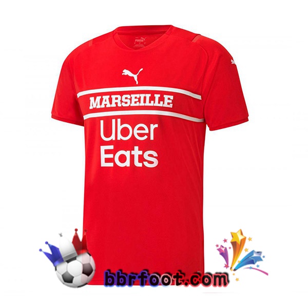 Maillot Foot Marseille OM Gardien de but Rouge 21/22