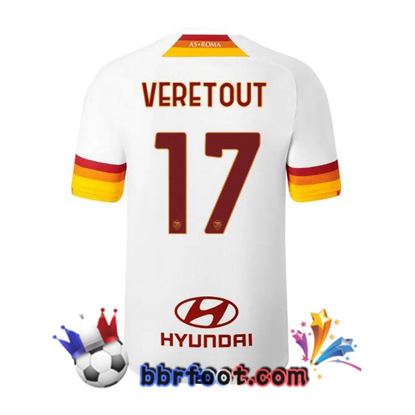 Maillot Foot AS Roma (VERETOUT 17) Exterieur 21/22