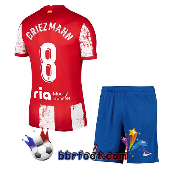 Maillot Foot Atletico Madrid (GRIEZMANN 8) Enfant Domicile 21/22