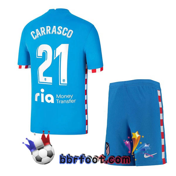 Maillot Foot Atletico Madrid (Carrasco 21) Enfant Third 21/22