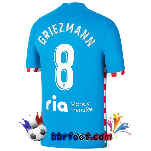 Maillot Foot Atletico Madrid (GRIEZMANN 8) Third 21/22