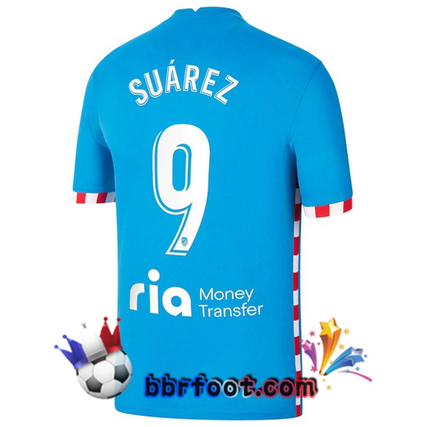 Maillot Foot Atletico Madrid (Suárez 9) Third 21/22