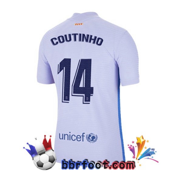 Maillot Foot FC Barcelone (Coutinho 14) Exterieur 21/22