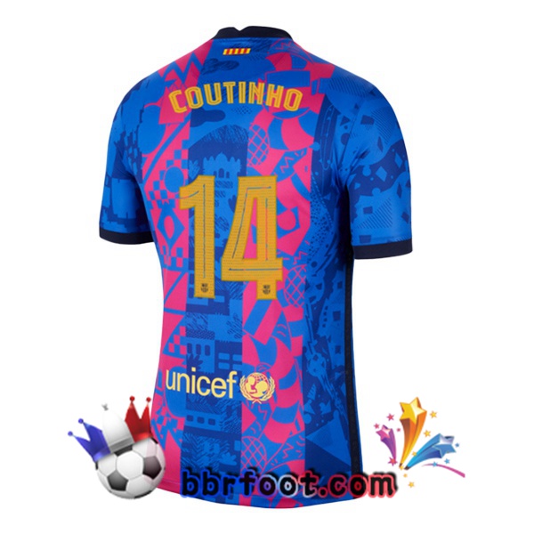 Maillot Foot FC Barcelone (Coutinho 14) Third 21/22