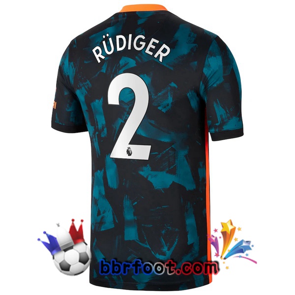 Maillot Foot FC Chelsea (RÜDIGER 2) Third 21/22