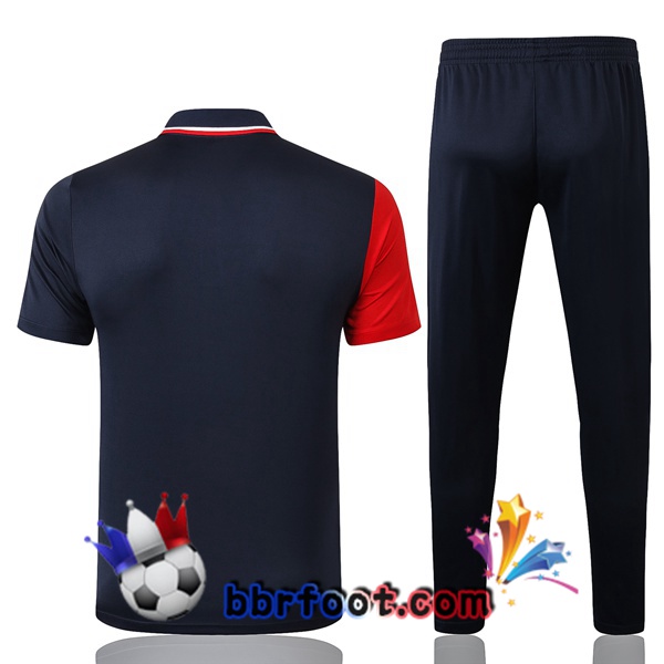 Polo Foot France + Pantalon Noir Rouge 21/22