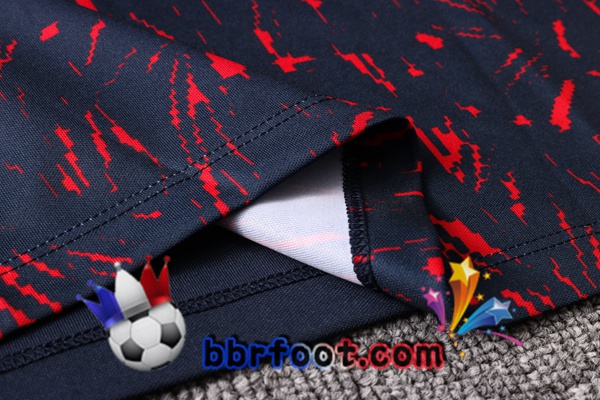 Polo Foot France + Pantalon Noir Rouge 21/22
