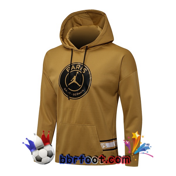 Sweatshirt à Capuche JORDAN Paris PSG Jaune 21/22