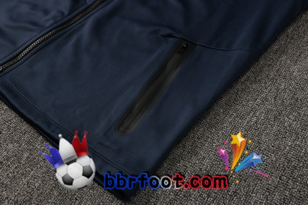 Veste A Capuche Survetement Foot Angleterre Bleu Royal 21/22